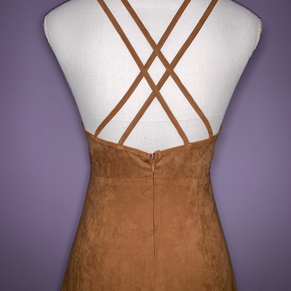 Fall Faux Suede Dress - Picture 4 of 7